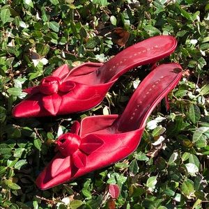 Red silkRichard Taylor heels
